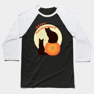 Happy Meowloween Baseball T-Shirt